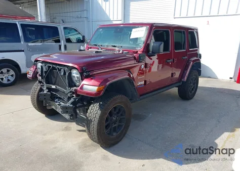 2021 Jeep Wrangler 4Xe Unlimited Sahara 4X4 from USA, damaged, VIN 1C4JJXP68MW676414